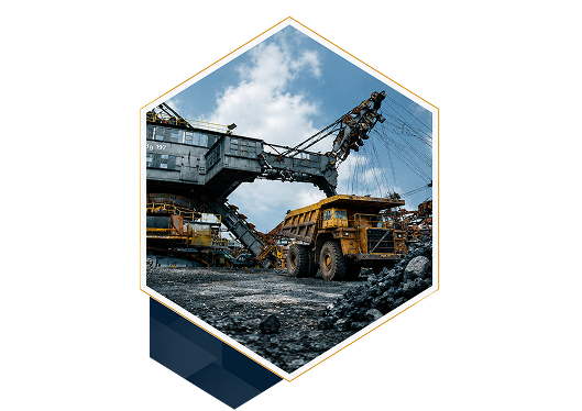 Sustainable mining landscape with renewable infrastructure